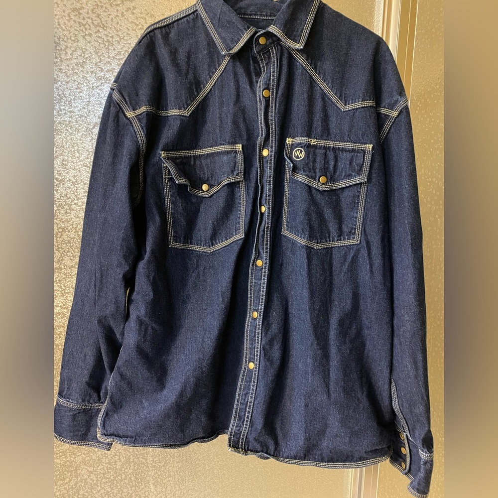 Western Welder Denim Work Shirt
